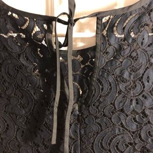 LOFT navy and black lace shift dress, size 6